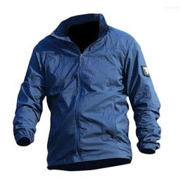 Men's Jackets Summer Waterproof Quick Dry Tactical Skin Jacket Men Hooded Raincoat Thin Windbreaker Sunscreen Army Military