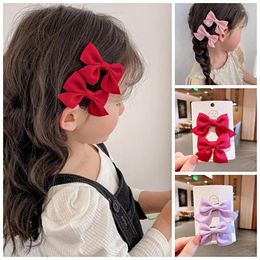 Hair Accessories 2PCS Lovely Bow Headgear Sweet Little Girl Summer Girls Net Red Baby Hairpins Children Clips Gifts