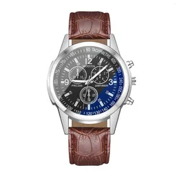 Wristwatches Men's Wrist Quartz Watches Chic Simple Style Watch Sturdy Material For Shopping A Daily Life