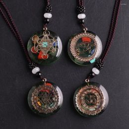 Pendant Necklaces Wholesale 12pc Aura High Frequency Necklace Energy Divination Women Jewellery Handmade Professional Drop