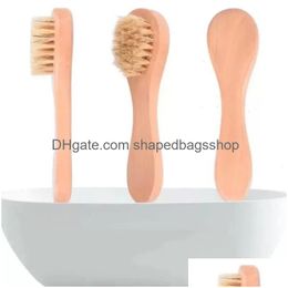 Bath Brushes, Sponges & Scrubbers Face Cleansing Brush For Facial Exfoliation Natural Bristles Exfoliating Brushes Dry Brushing With W Dhxyg