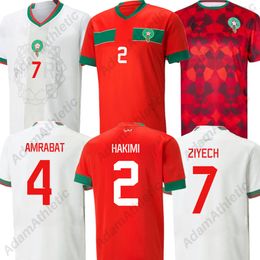 Morocco soccer jersey 2024 Africa cup HAKIMI Morocco football shirt AGUERD AMRABAT ZIYECH BOUFAL MAZRAOUI EN-NESYRI HARIT SAISS jersey kids kit player version