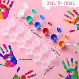 Drawing Painting Supplies 100 Strips 600 Pots Empty Paint Cup Clear Plastic Storage Containers Craft Supplies3 Ml 01 Oz 231127