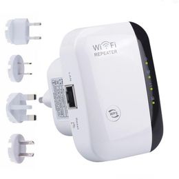 Routers Wireless Wifi Repeater Range Extender Router Wi-Fi Signal Amplifier 300Mbps Booster 2.4G Wi Fi Traboost Access Point Drop Deli Dhgky