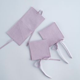 50pcs Microfiber Light Purple Jewelry Package Pouch with Rope for Necklace Rings Earrings Brooch Suede Jewellry Packaging Envelope Bag Wedding Favor Party Gift Bag