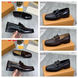 5 Style Luxury Brand Retro Men Dress Shoes Brogue Party Leather Formal Shoes Wedding Shoes Men Flats Male Oxfords Slip on Loafe Size 38-45