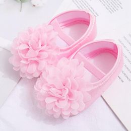 First Walkers Cute Big Flower Baby Girl Shoes Born Toddler Shallow Princess Shoe Soft Cotton Anti-Slip Walker Shoes12