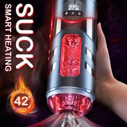 Pump Toys Automatic Male Masturbator Cup Sucking Vibration Smart Heating Real Vagina For Man Sex Toy Adult Blowjob Machine 18 231128
