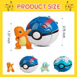 Novelty Games L Throw N Pop Poke Ball And Figure Battle Action Figures Pokballs Game For Childrens Toy Set Birthday Party Gift Idea Dr Amgto