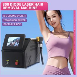 Laser Machine 3 Wavelength 808nm Diode Laser hair removal Machine Hair Remove Fast Painless 808 755 1320 Device Salon Laser