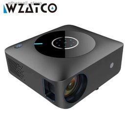 Projectors WZATCO H1 Full HD 1920*1080P LED Projector Smart Android WIFI Video Proyector Home Theatre Cinema Beamer with 4D Keyston Q231128