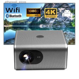 Projectors AUN A1 Projector Home Theatre Cinema 3D MINI Android Videoprojector Game Full HD LED Beamer TV WIFI Sync SmartPhone 4K Video Q231128