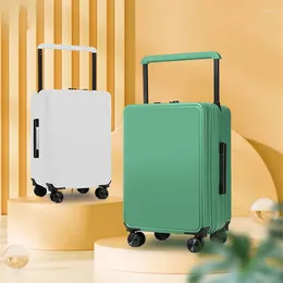 Suitcases Vescovo 20"24 Inch Design Suitcase With Wide Handle Men Travel Case Women Rolling Trolley Lage Spinner Wheels 59