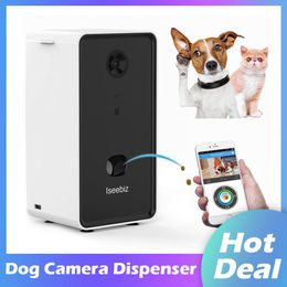Feeding Iseebiz Dog Camera Treat Dispenser Automatic Pet Feeder WiFi Remote Pet Camera with TwoWay Audio and Night Vision Compatible