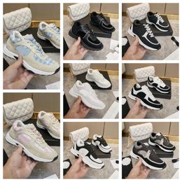 Vintage LuXury Trainers Comfort Soft Sole Designer Casual shoes White Dark Grey Khaki men women Size35-41