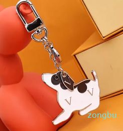 Fashion Keychain Silver Dog Designer Suitable For Bag Pendant charm Car Pendants Letter Luxury Key Chain Fashion Jewellery Holiday Gift