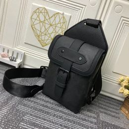 2023 High quality designer bag, men's leather portable shoulder bag, adjustable shoulder strap chest bag, crossbody bag # 45912