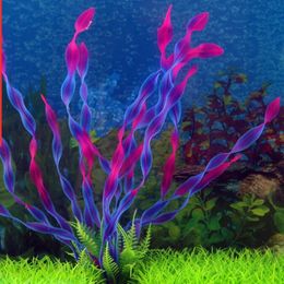 Decorations 1PCS Artificial Plastic Water Plant Grass Aquarium Decorations Plants Fish Tank Grass Flower Ornament Decor Aquatic Accessories 230428