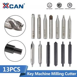 Slotenmakerbenodigdheden XCAN Key Cutter 13pc T101 Key Cutting Machine Part for Vertical Key Machine Guide Pin Milling Cutter Centre Drill Locksmith Tool