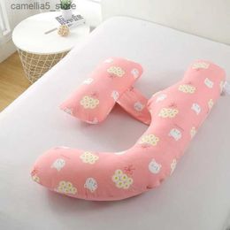 Maternity Pillows Cartoon Cotton U Shape Maternity Pillows Super Soft Pregnancy Body Relaxing Pillow Pregnant Women Side Sleeping Support Pillow Q231128