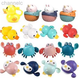 Bath Toys Baby ing Ducks Cartoon Animal Whale Crab Swimming Pool Classic Chain Clockwork Water Toy For Infant 0 24 Months