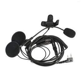 Motorcycle Helmets Cap Headset With PMic Handsfree Two Way Radio Walkie Talkie