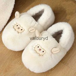 home shoes Winter Women's Slippers Cute Cartoon Sheep Cotton Slippers Home Thickened Warm Plush Slippers New Women's Anti Slip Couple Shoesvaiduryd