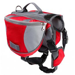 Carrier Portable Oxford Cloth Material Adjustable Dog Outdoor Backpack Saddle Bag Dog Supply For Camping Hiking Training