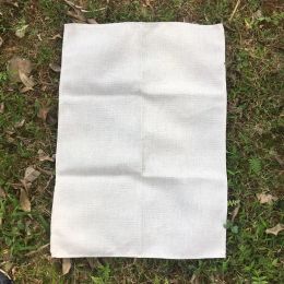 Blank Polyester Linen Blend Tea Towel Cleaning Cloth Plain Burlap Decorative Kitchen Towel for DIY Sublimation LL