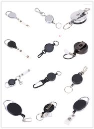 Keychains Multifunctional Retractable Pull Key Ring Chain Reel ID Lanyard Name Tag Card Badge Holder Extendable Belt Clip