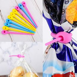 Storage Bottles 10PCS Food Grade Silicone Bag Ties Cable Management Zip Tie Twist All-Purpose Multi-Use Clip Bread Saver