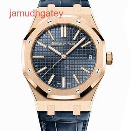 Ap Swiss Luxury Watch Men's Watch Royal Oak Series 15510OR Rose Gold Blue Plate Automatic Mechanical Men's Fashion Casual Business Watch Single Watch HQ43