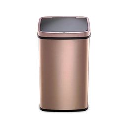 Waste Bins 13 2 Gallon Trash Can Sink With Garbage Compacted Stainless Steel Black Lid Bin Kitchen Cabinet and Storage 231128