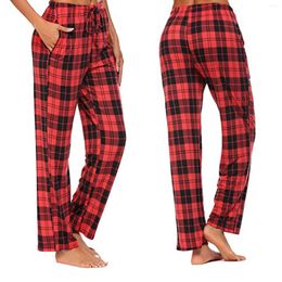 Women's Leggings Winter Women Autumn Plaid Printed Pants Full Length Long Trousers Sports Pyjamas Wide Leg Yoga