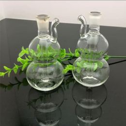 Glass Pipes Smoking Manufacture Hand-blown hookah Mini gourd glass hookah kettle