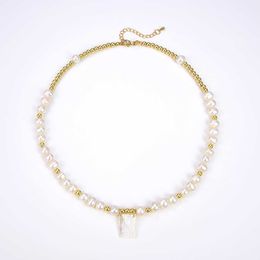 Anhänger Halsketten Kuppelkameras KKBEAD Boho Süßwasserperlen Choker Rocailles Halskette Bijoux Bohemian Clavicle Halsketten Halsbänder für Frauen Schmuck AA230428