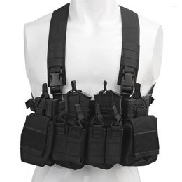 Hunting Jackets Tactical D3CRX Chest Rig Vest Armour Plate Carrier Harness Military Pouch Lightweight Matte Fabric Pistol MAG 7.62 5.56