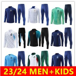 Men Kids 2023 2024 Football Tracksuit Pre Match Jacket Strike Drill 23/24 Soccer Training suit Long sleeve Jogging Futbol chandal