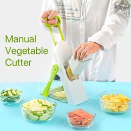 Water Bottles Manual Vegetable Cutter Fruit Chopper Potato Shreds Grater Lemon Slicing Slicer Home Cutters Kitchen Accessories Gadg 231128