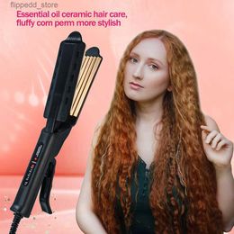 Curling Irons Corrugated Hair Curler Ceramic Curling Iron Electric Hair Crimper Styling Tools Corn Perm Hair Waver Curling Wand Styler Q231128