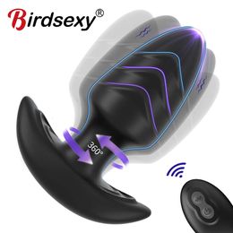 Anal Vibrator Women Bluetooth Remote Control 10 Mode 360 Rotation Peni Adult Toys for Men Butt Plug Prostate Massage 18