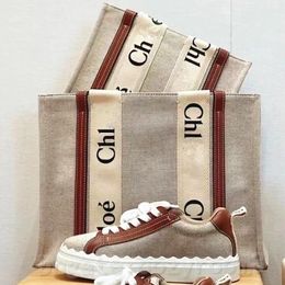 7A Luxury designer Tote Bag WOODY Shopping bag Summer Women handbag quality canvas nylon fashion linen Large Beach bagstravel Crossbody Shoulder wallet