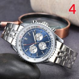 Ristwatches da uomo in vetro zaffiro 2023 Nuovi orologi da uomo Diametro 48 mm Orologio al quarzo con quadrante intero NAVITIMER 1884 Cronografo di marca superiore Funzione completa