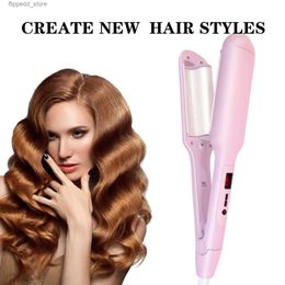 Curling Irons Hair Crimper Iron Professional Nano Ceramic Styling Deep Hair Waver for Beachy Waves Curls Crimping Volumizing Hair Curling Iron Q231128