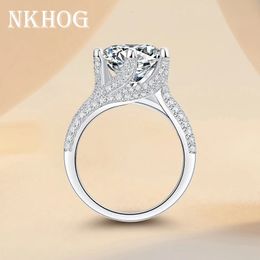 Wedding Rings Luxury Real 3CT 5CT Ring For Women 925 Sterling Silver Fine Jewelry D Color VVS1 Diamond Engagement Band GRA 231127