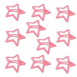 Hair Accessories 10pcs Mini Star Clip Kids Glitter Metal Clips Barrettes Hairpins Girls Headwear Styling Tools