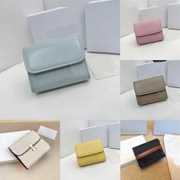 Chic CE Designer Bag Mini Coin Purses Unisex Chain Women Wallets Crossbody Purse Wallet Female Student Solid Colour Buckle Small Wallets 230615