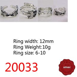 20033 Fashion Ring Sword S925 Sterling Silver Open Letter Personalised Index Finger Youth Punk Hip Hop Trendy Piece Vintage Punk