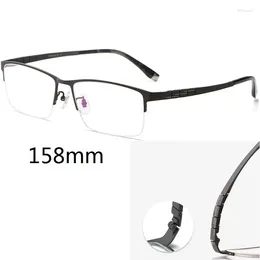 Sunglasses Vazrobe 158mm Oversized Titanium Myopic Eyeglasses Glasses Frame Men Semi Rimless Wide Spectacles For Prescription High Quality