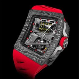 Designer Ri mlies Luxury watchs For Mens Watch Mechanical Watches Rm70-01 Cyclist Tourbillon Bending Carbon Brazed Automatic Men's Swiss Brand Sport Wristwatch